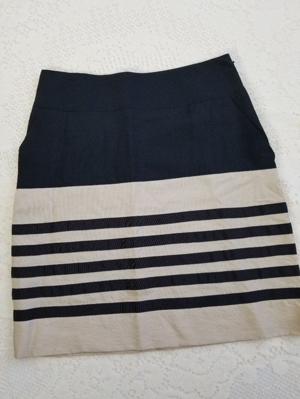 The Limited Tan Black Pencil Skirt XS